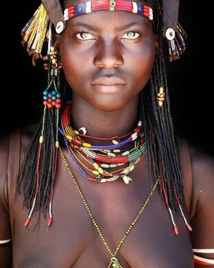 African tribal face paintings