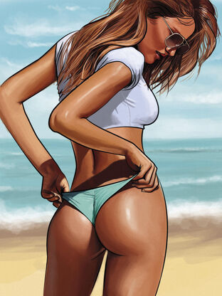 Sexy girl cartoon pic