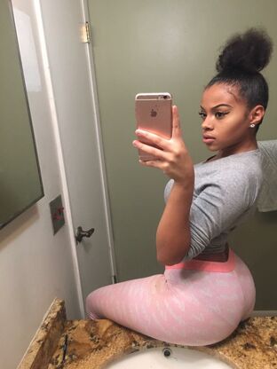 Ebony teen selfies nude