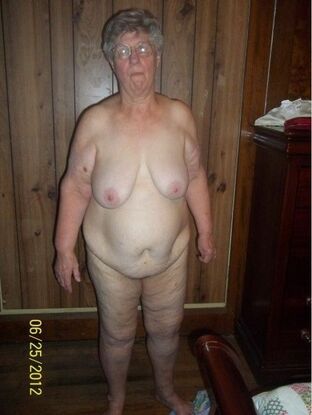 granny posing nude